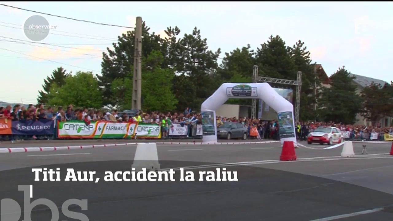Raliul este un sport periculos. Titi Aur a făcut accident, la o competiţie desfăşurată &icirc;n Piteşti