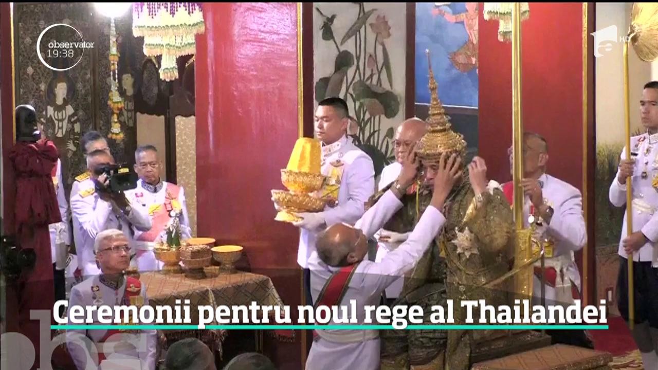 Ceremonii pentru noul rege al Thailandei