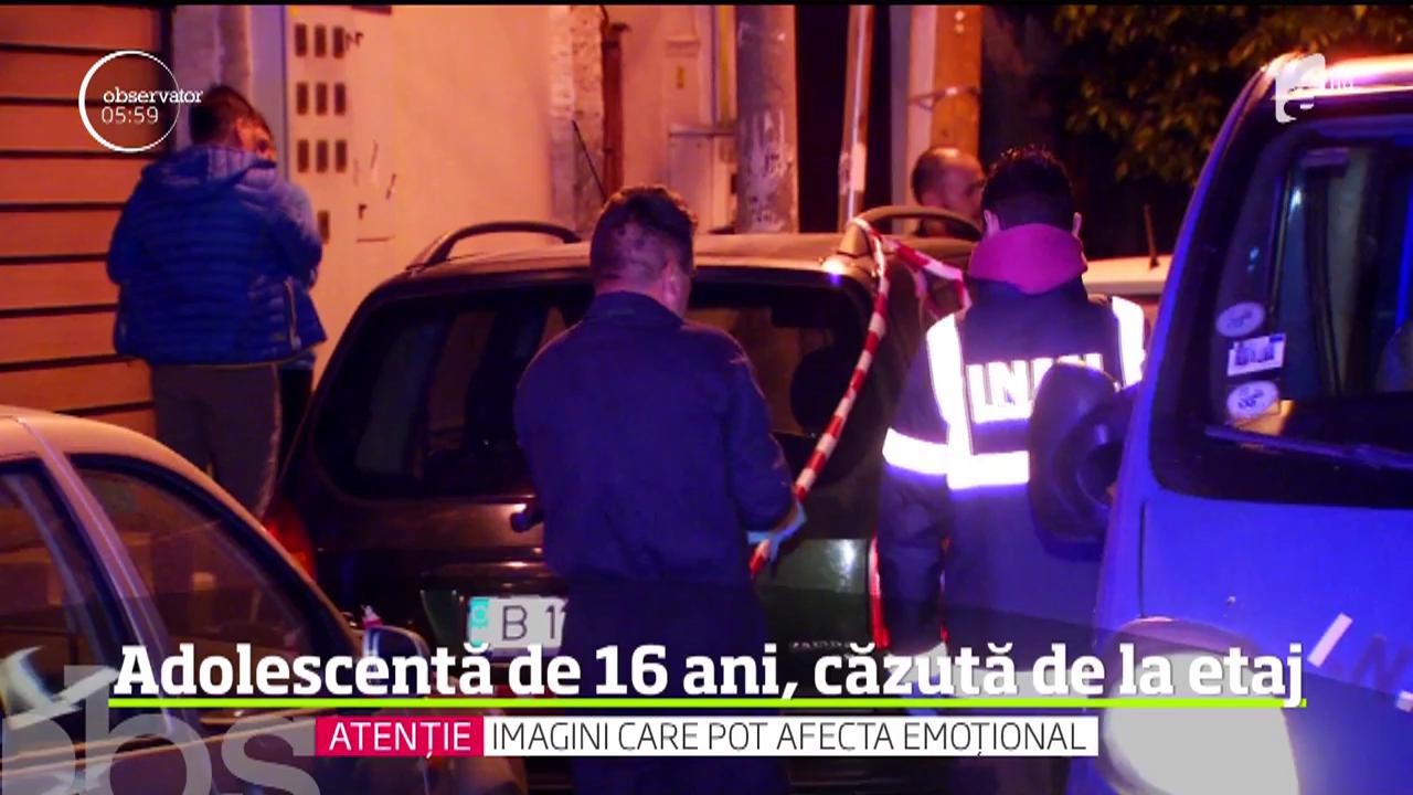 Incident dramatic, &icirc;n sectorul doi al Capitalei. O adolescentă şi-a găsit sf&acirc;rşitul după ce a căzut de la etajul al doilea al unui bloc