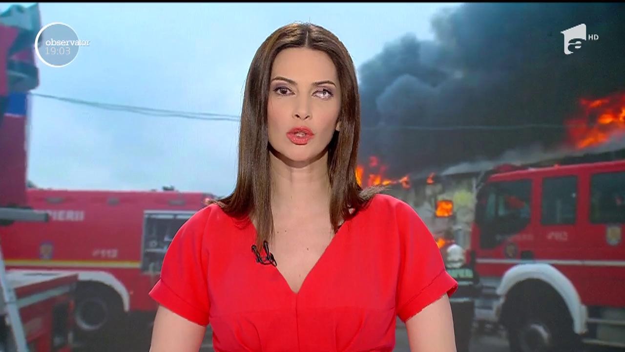 Un incendiu violent la un depozit comercial a declanşat alarma la c&acirc;ţiva kilometri de Bucureşti