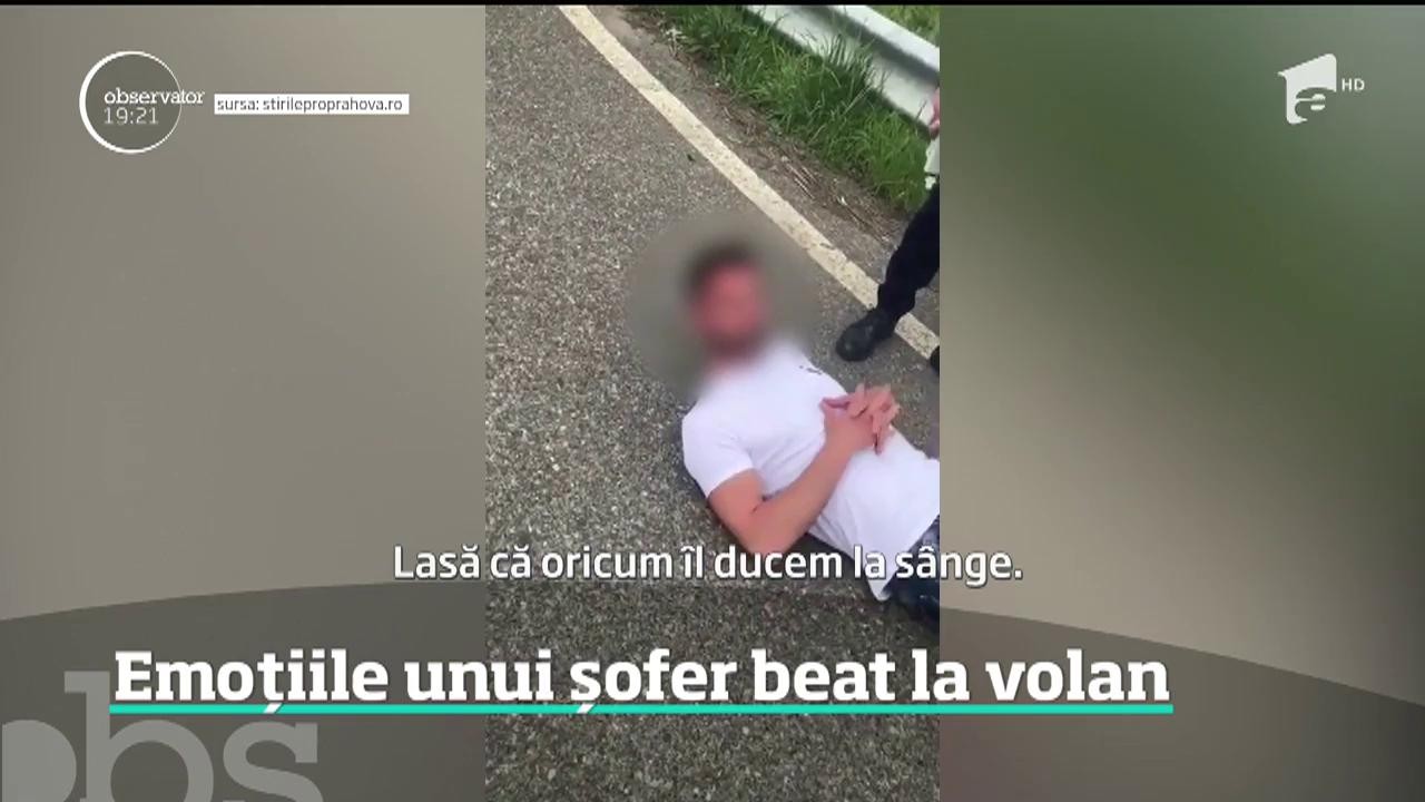 Un șofer băut se prăbuşeşte sub ochii agenţilor care &icirc;l opriseră pentru un control de rutină