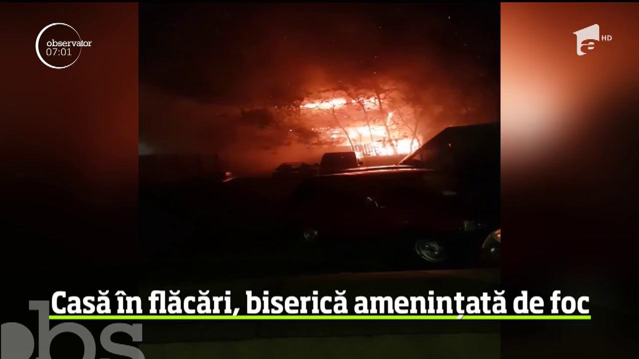 Incendiu violent &icirc;n cartierul Burdujeni-Sat din Suceava