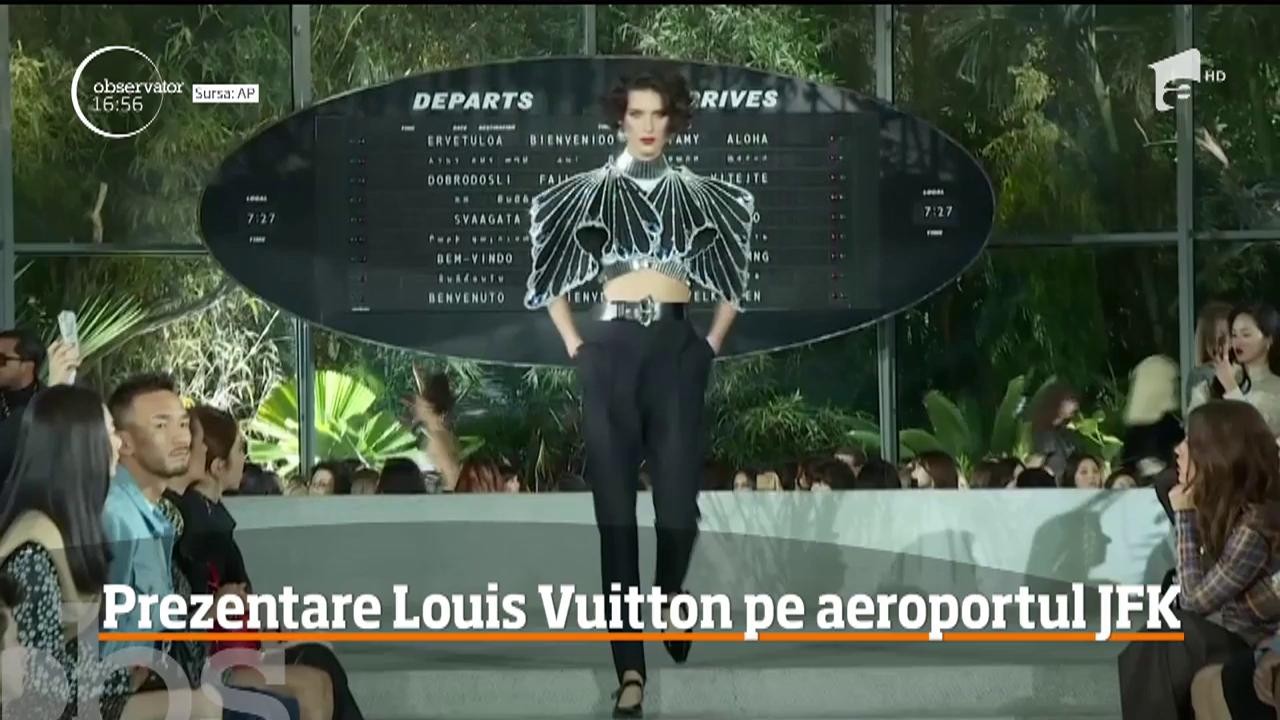 Excentricul şi-a spus cuv&acirc;ntul la noua prezentare Louis Vuitton! Modelele au defilat pe cel mai mare aeroport din New York