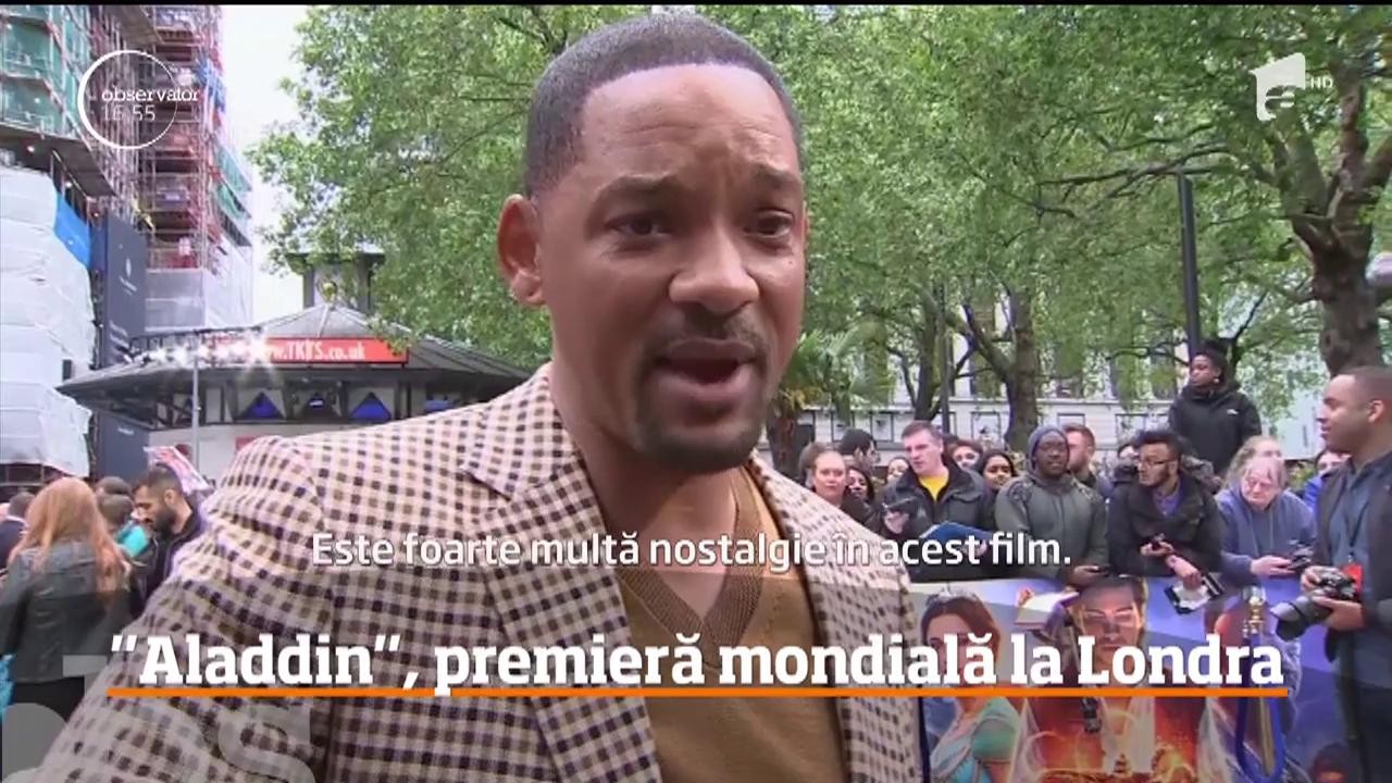 Aladdin a avut premiera mondială la Londra! Iar de pe covorul roşu nu au lipsit actorii de la Hollywood care sunt protagonişti &icirc;n film