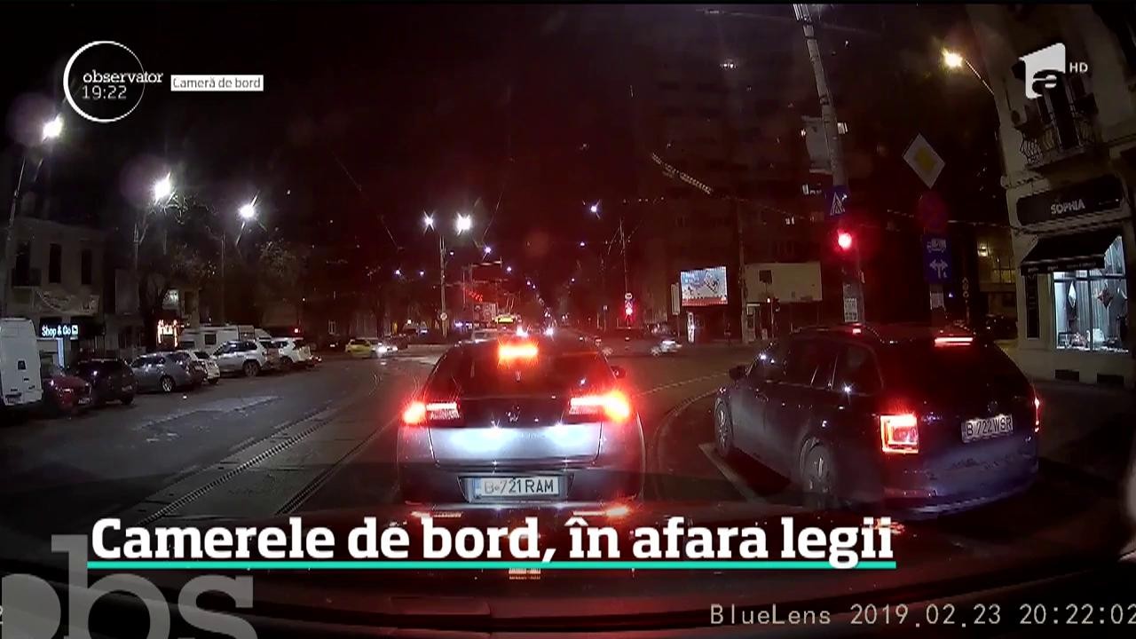 Camerele de bord pot complica viaţa şoferilor. Cei care filmează traficul cu ajutorul lor pot fi traşi la răspundere