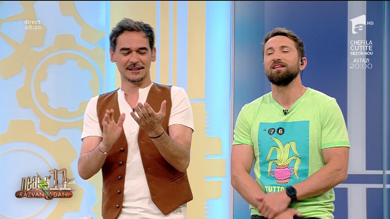 Nebunie &icirc;n platoul Neatza cu Răzvan și Dani! Vlăduț, cu bonetă pe cap, sare coarda! Razvan: I-au venit dracii!
