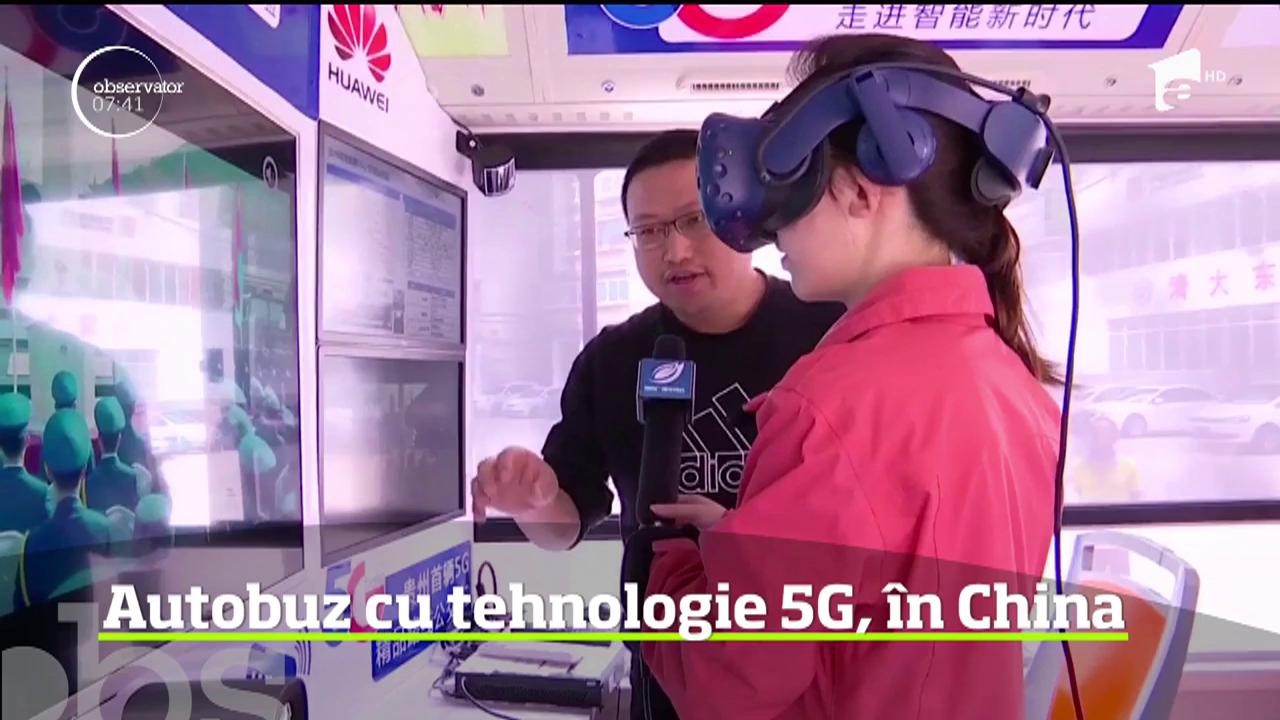 &Icirc;n timp ce &icirc;n Europa, reţelele de telefonie abia se pregătesc pentru trecerea la tehnologia 5G, &icirc;ntr-un oraş din China circulă deja un autobuz &icirc;nzestrat cu noua tehnologie