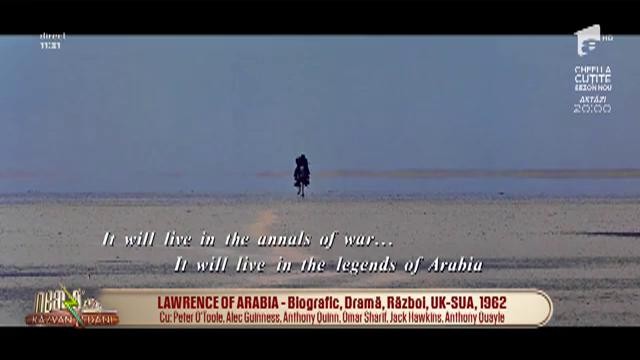 Cronica de film, cu Cătălin Anchidin: Burning, Dolor Y Gloria, Lawrence of Arabia