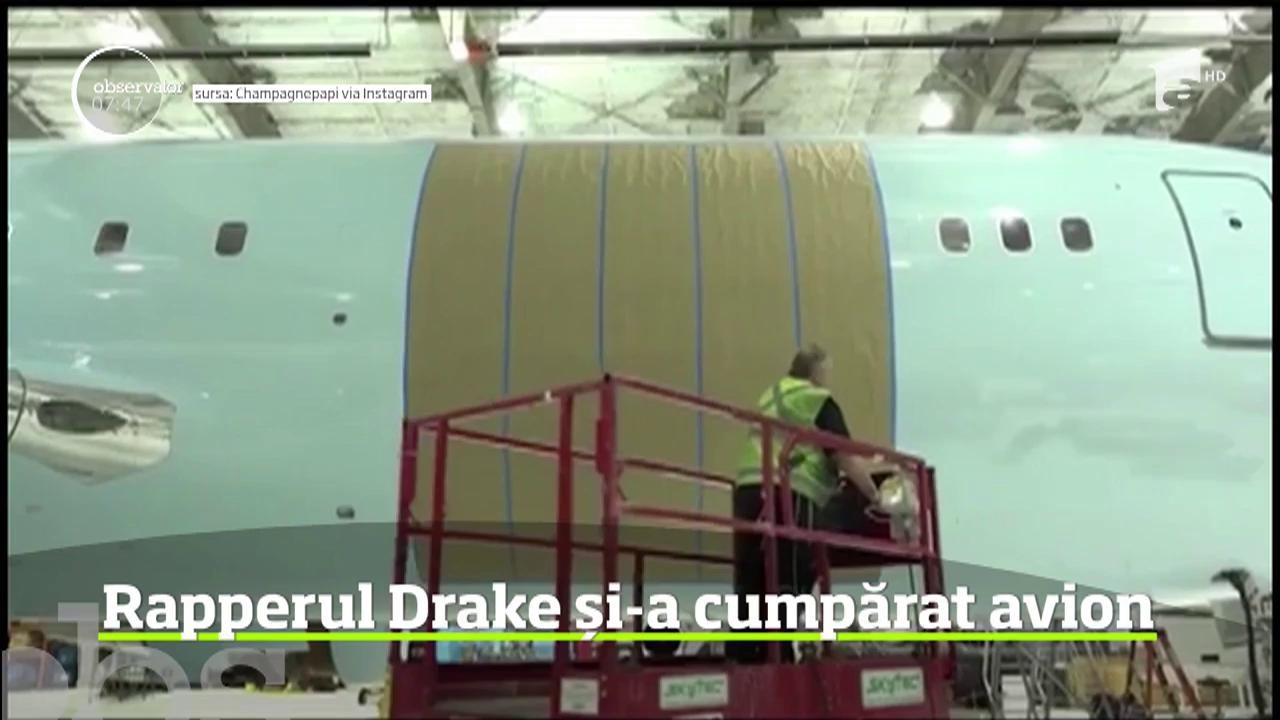 Rapperul Drake le-a prezentat fanilor avionul pe care şi l-a cumpărat şi de care este foarte m&acirc;ndru