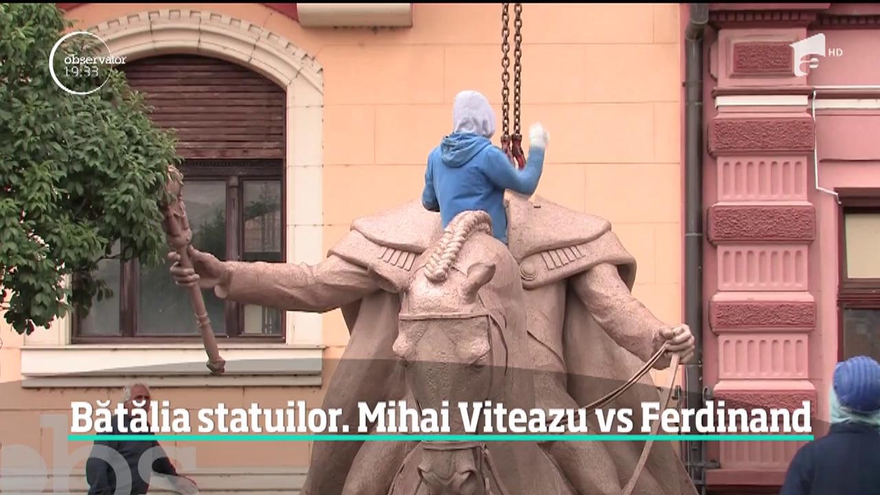 Bătălia statuilor, &icirc;n Oradea. Mihai Viteazul vs. Regele Ferdinand I