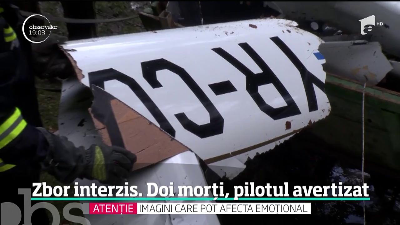 Pilotul avionului uşor care s-a prăbuşit &icirc;n Munţii Buzăului ar fi ignorat avertismentul de vreme rea