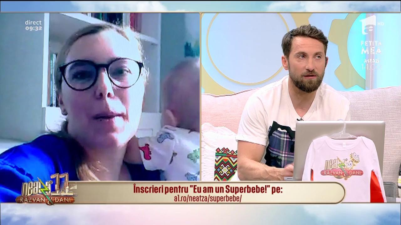 Eu am un superbebe! Radu și mămica lui, Ana, &icirc;n direct la Neatza cu Răzvan și Dani