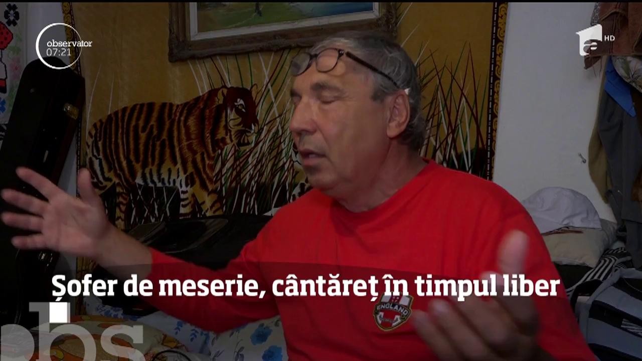 Un bărbat din Mehedinți, șofer de meserie, este c&acirc;ntăreț &icirc;n timpul liber