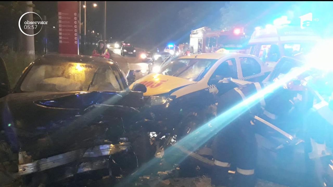 Accident de circulaţie, &icirc;n Mediaş, judeţul Sibiu. Un șofer a murit după ce a intrat pe contrasens