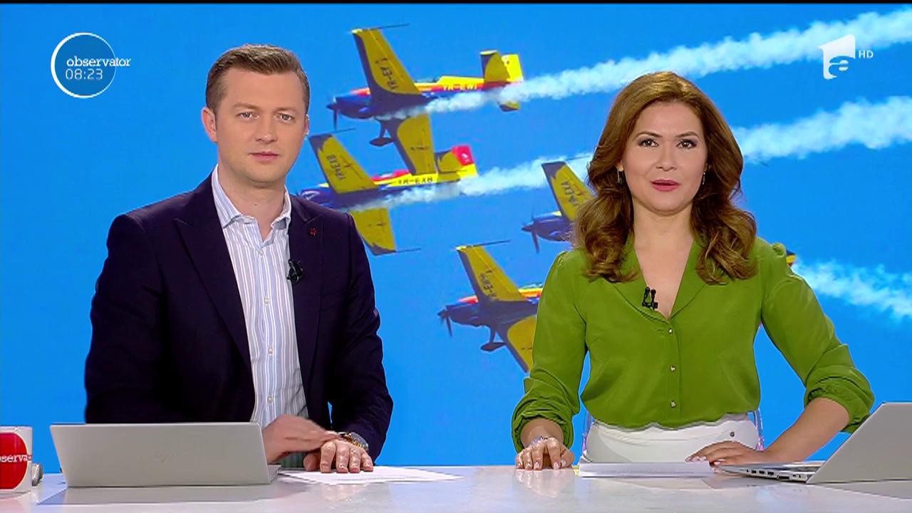 Spectacol pe cer, acrobații &icirc;n aer la Zilele Maramureşului
