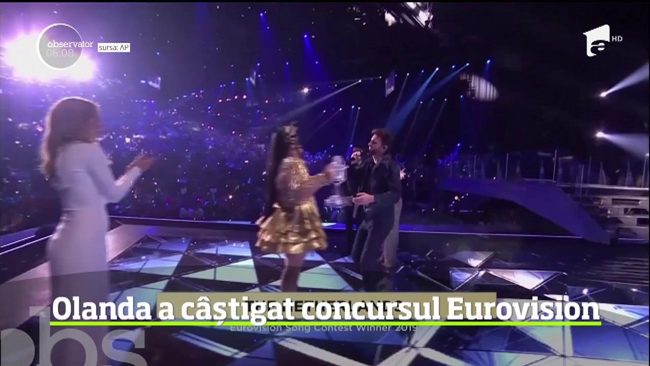 Eurovision 2019 s-a încheiat cu victoria Olandei. Ce le-a transmis Madonna concurenților