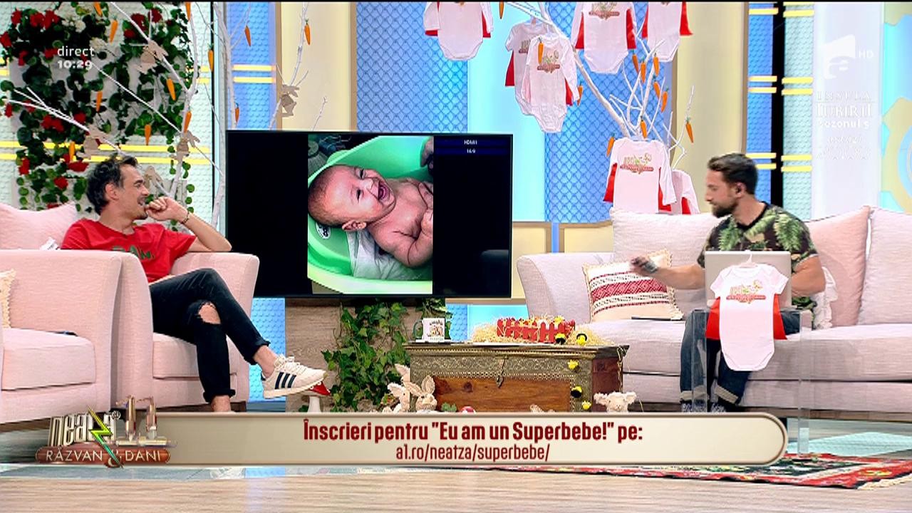 Eu am un superbebe! Nicolas Alexandru Costache și mămica lui, Nicoleta, &icirc;n direct la Neatza cu Răzvan și Dani