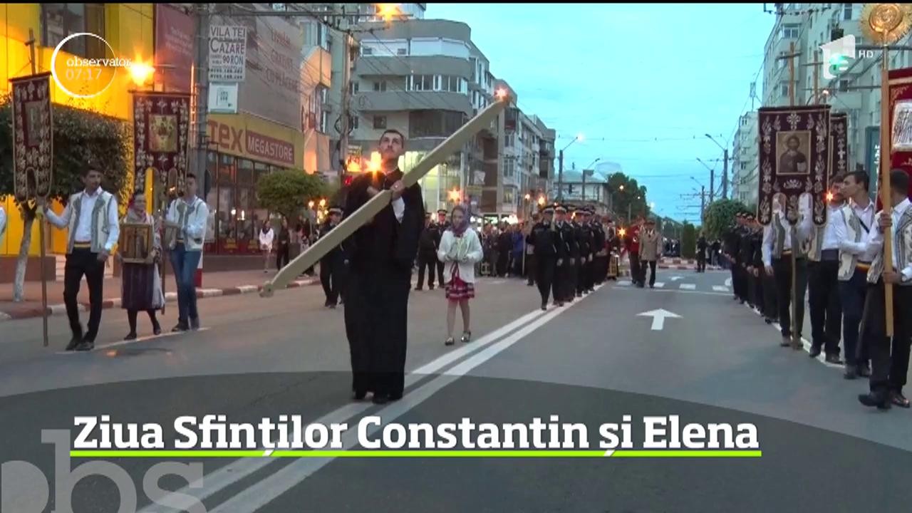 Este sărbătoare mare pentru creştinii ortodocşi. Sunt prăznuiţi Sfinţii &Icirc;mpăraţi Constantin şi Mama Sa Elena