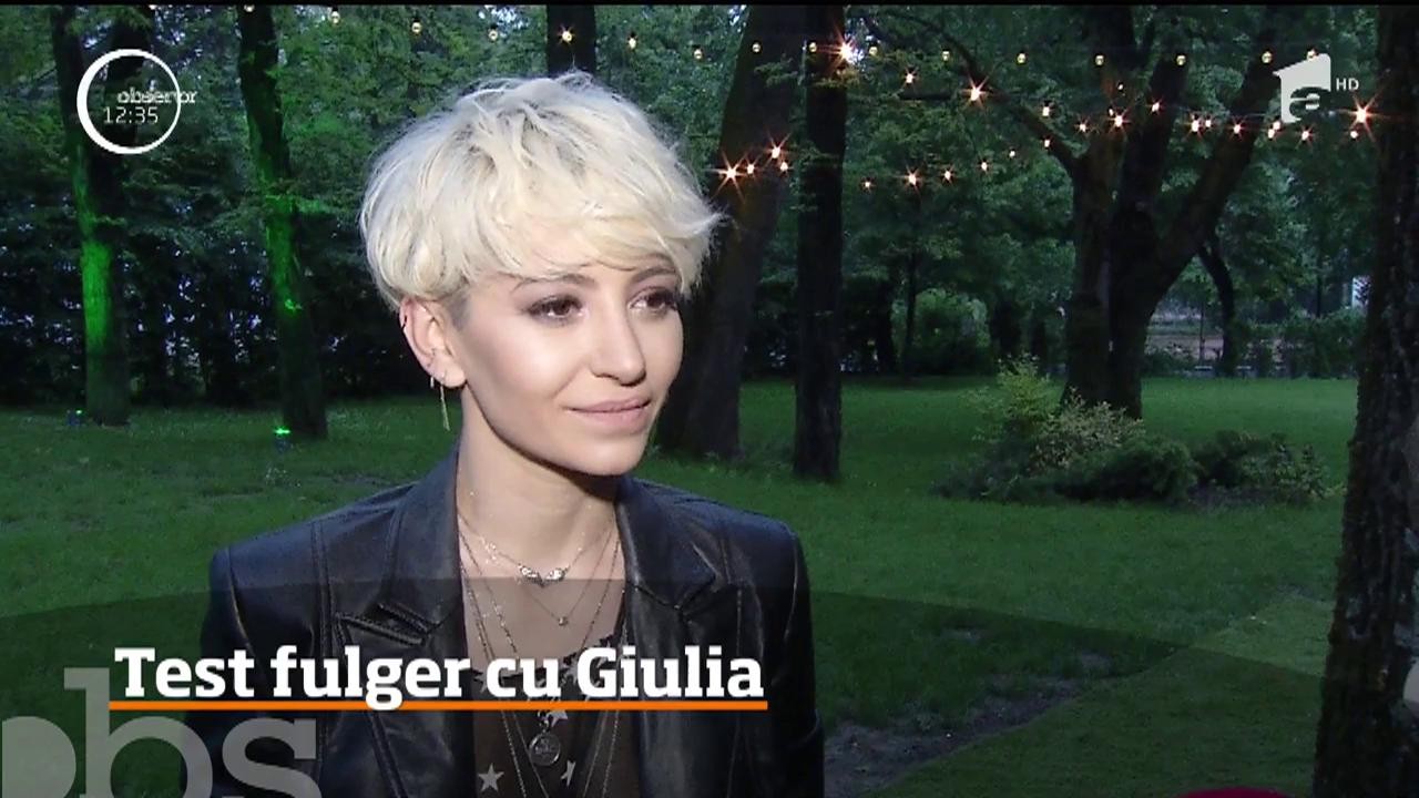 Test fulger cu Giulia. Cum s-a descurcat vedeta