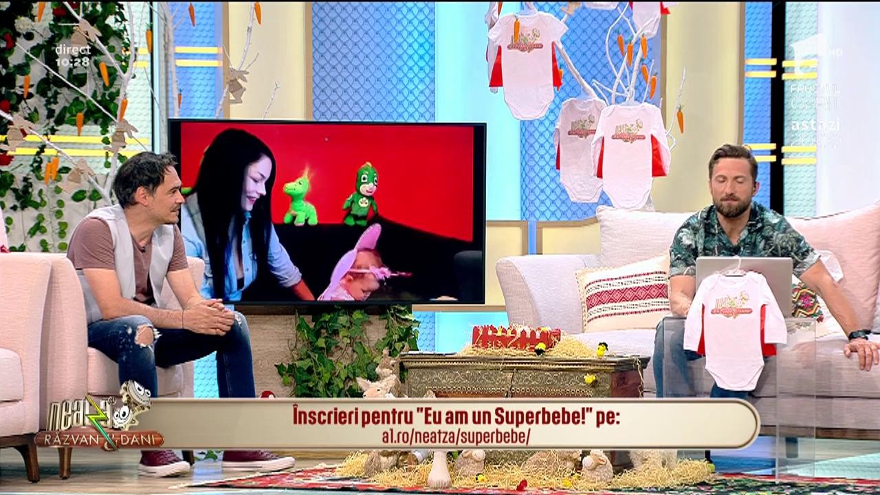 Eu am un superbebe! Natalia Maria Stoican și mămica ei, Irina, &icirc;n direct la Neatza cu Răzvan și Dani