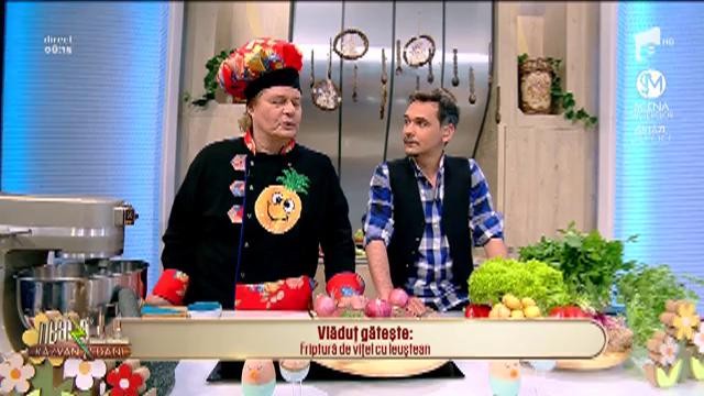 Neatza cu Răzvan și Dani. Rețeta zilei. Friptură de vițel cu leuștean