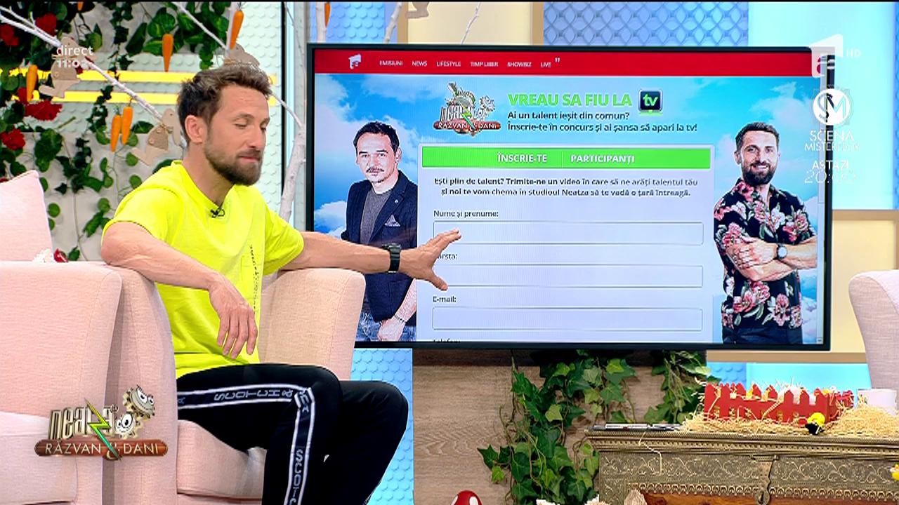 Neatza cu Răzvan și Dani. Ai un talent ieșit din comun? &Icirc;nscrie-te &icirc;n noul concurs Vreau să fiu la TV
