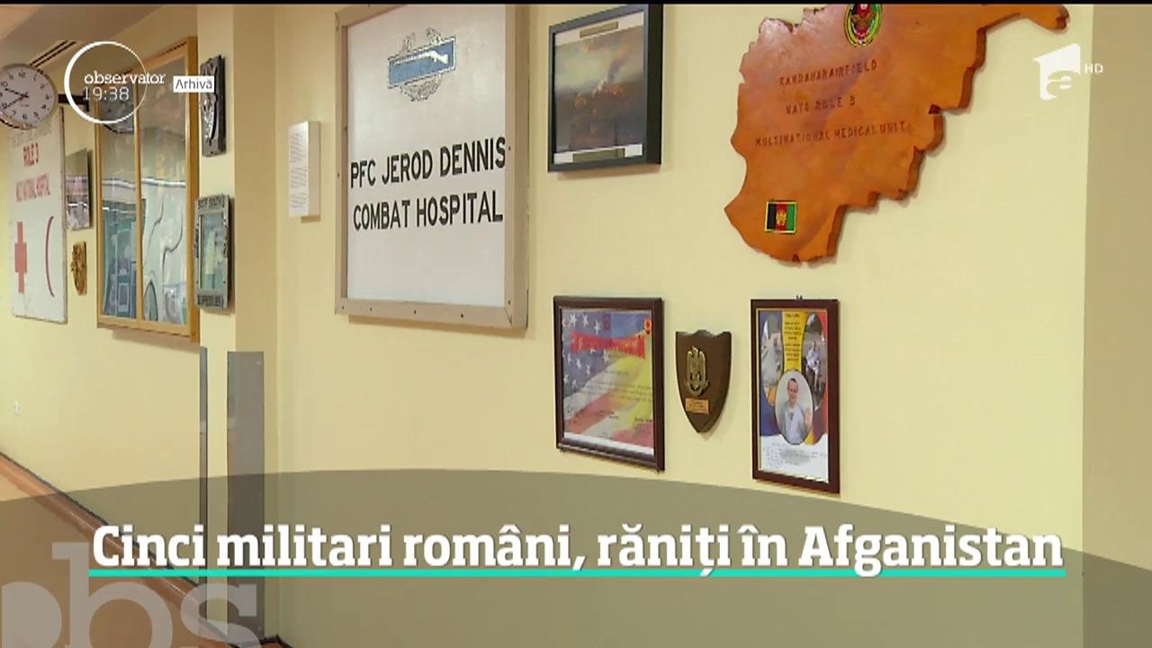 Cinci militari rom&acirc;ni au fost răniţi &icirc;n Afganistan. Soldaţii noştri se aflau &icirc;ntr-o misiune de patrulare, alături de militari americani, c&acirc;nd au fost atacaţi