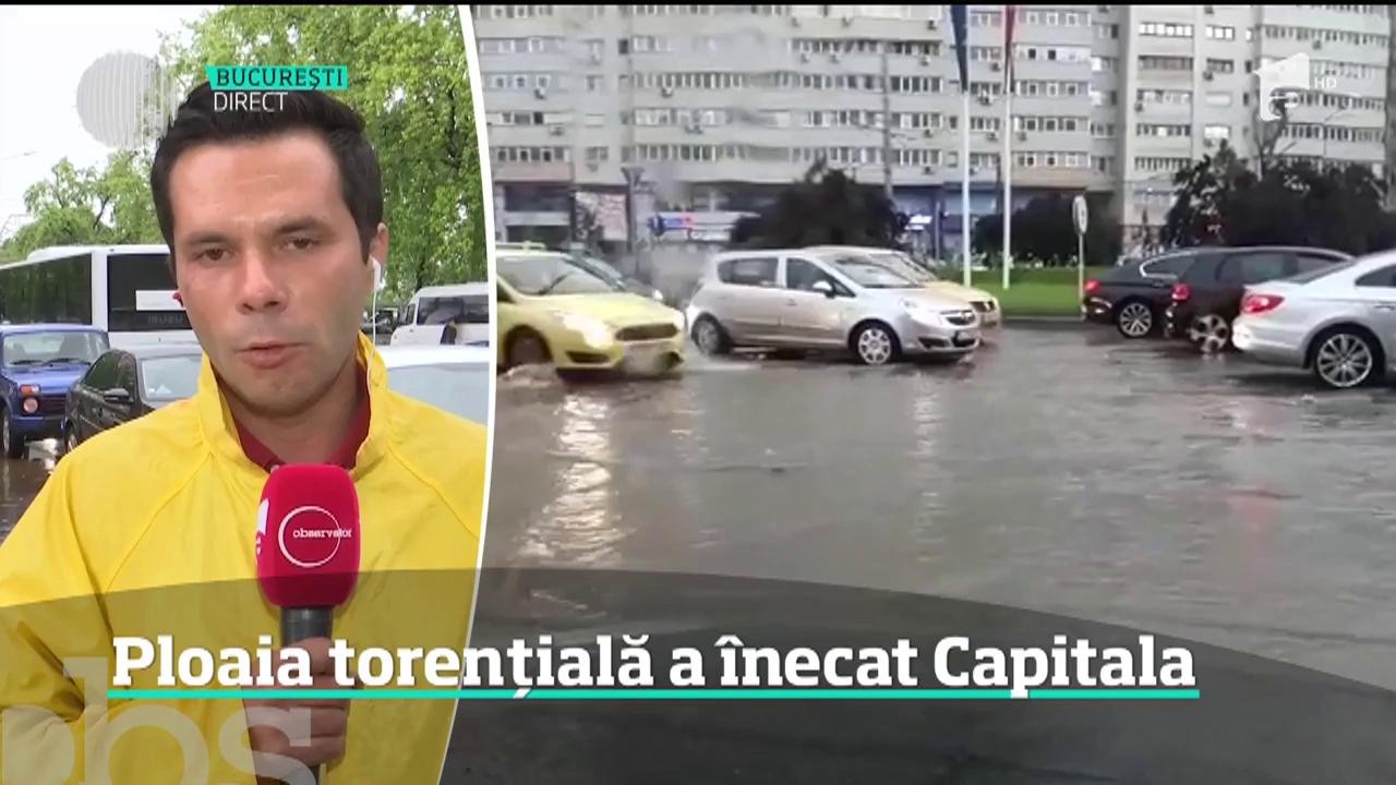 Ploaia torențială a &icirc;necat Capitala