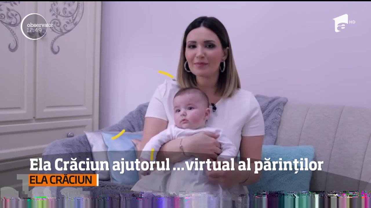 Ela Crăciun ajutorul virtual al părinților