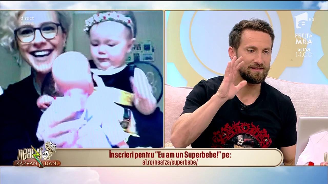Eu am un superbebe! Cataleia și mămica ei, Roxana, &icirc;n direct la Neatza cu Răzvan și Dani