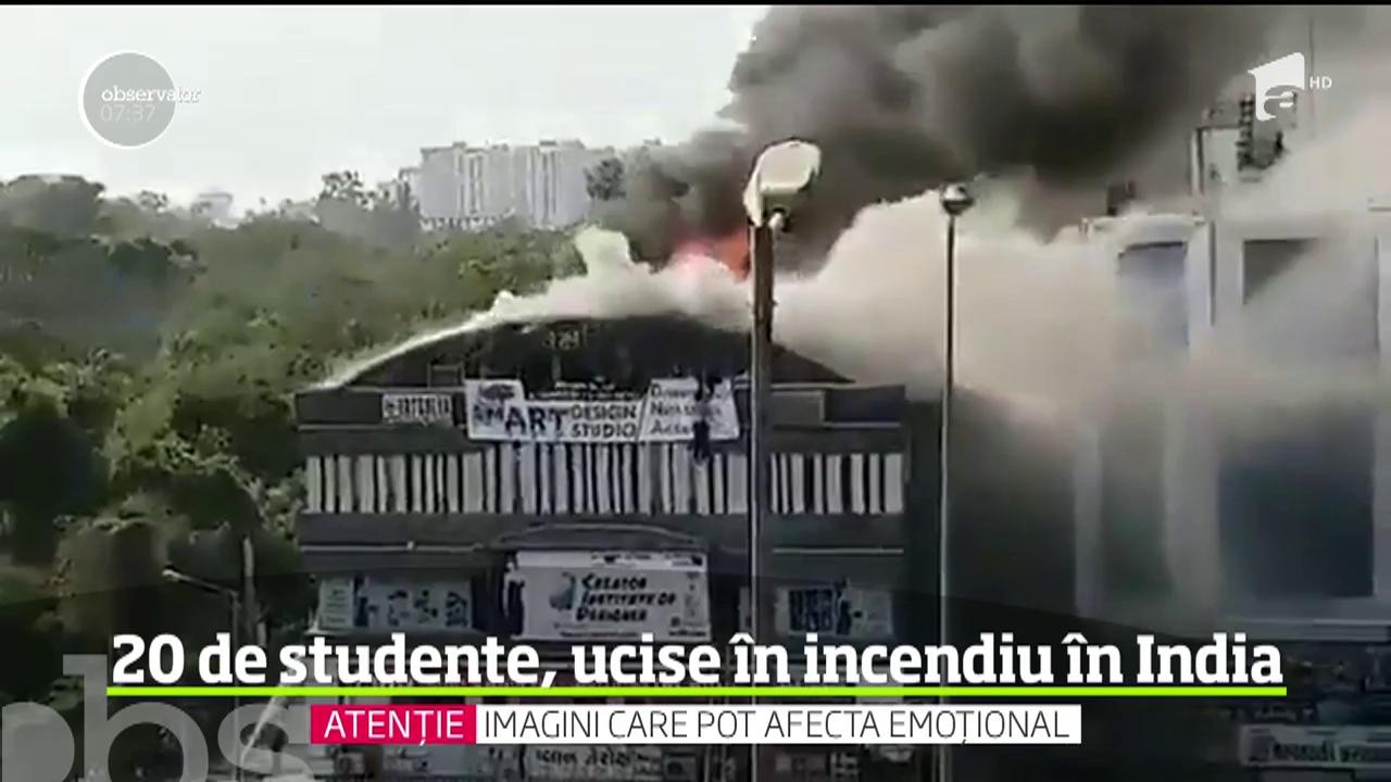 Tragedie &icirc;n India. 20 oameni au murit arși de vii &icirc;ntr-un centru comercial
