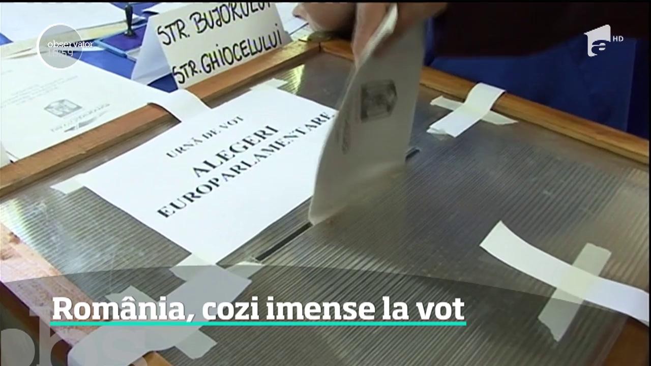 Rom&acirc;nia iese la vot.  Opt milioane de oameni au votat p&acirc;nă acum