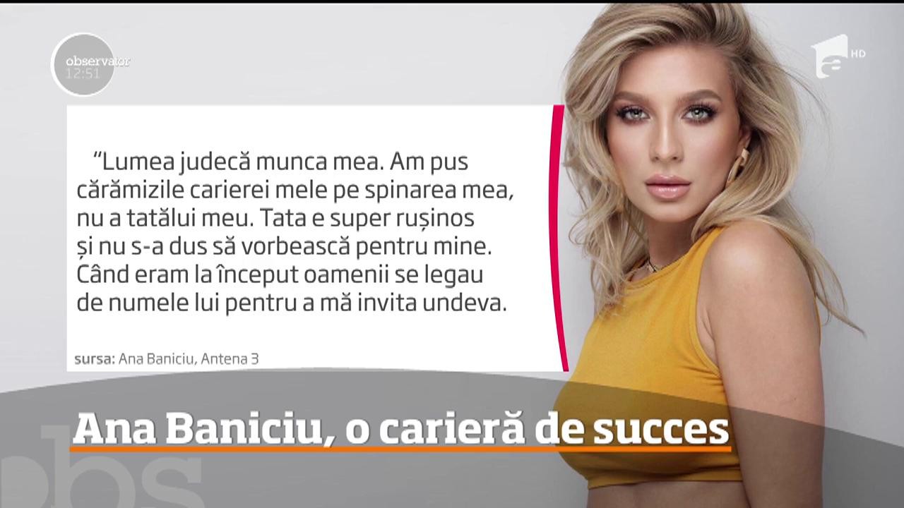 Ana Baniciu, c&acirc;ntăreață și actricță. Cum a reușit o carieră de succes