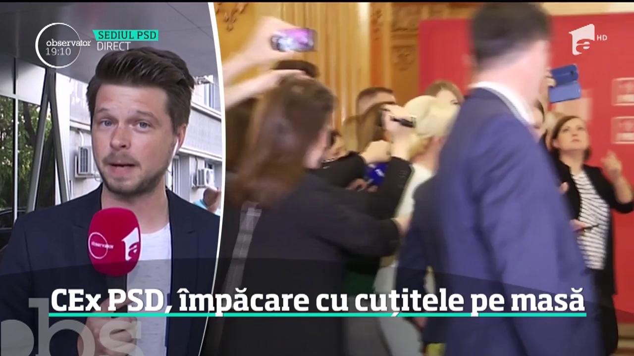 CEx PSD, &icirc;mpăcare cu cuțitele pe masă