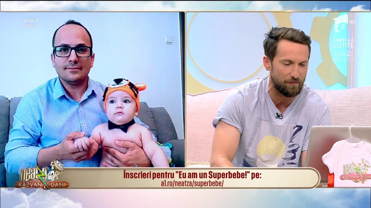 Eu am un superbebe! Albert și tăticul lui, &icirc;n direct la Neatza cu Răzvan și Dani!