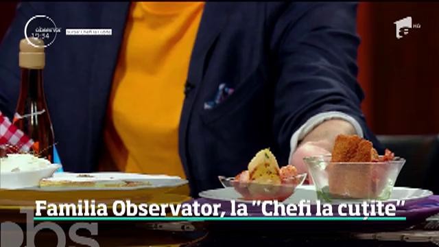 Cel mai iubit show culinar din Rom&acirc;nia ne surprinde cu o ediţie specială. Familia Observator merge la Chefi la cuţite