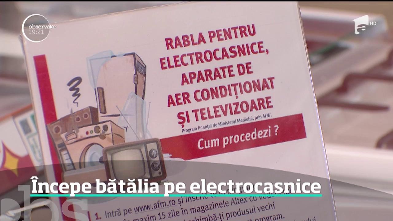 &Icirc;ncepe v&acirc;nătoarea de electrocasnice cu bani de la stat! Peste 100 de mii de rom&acirc;ni primesc tichetele de reducere