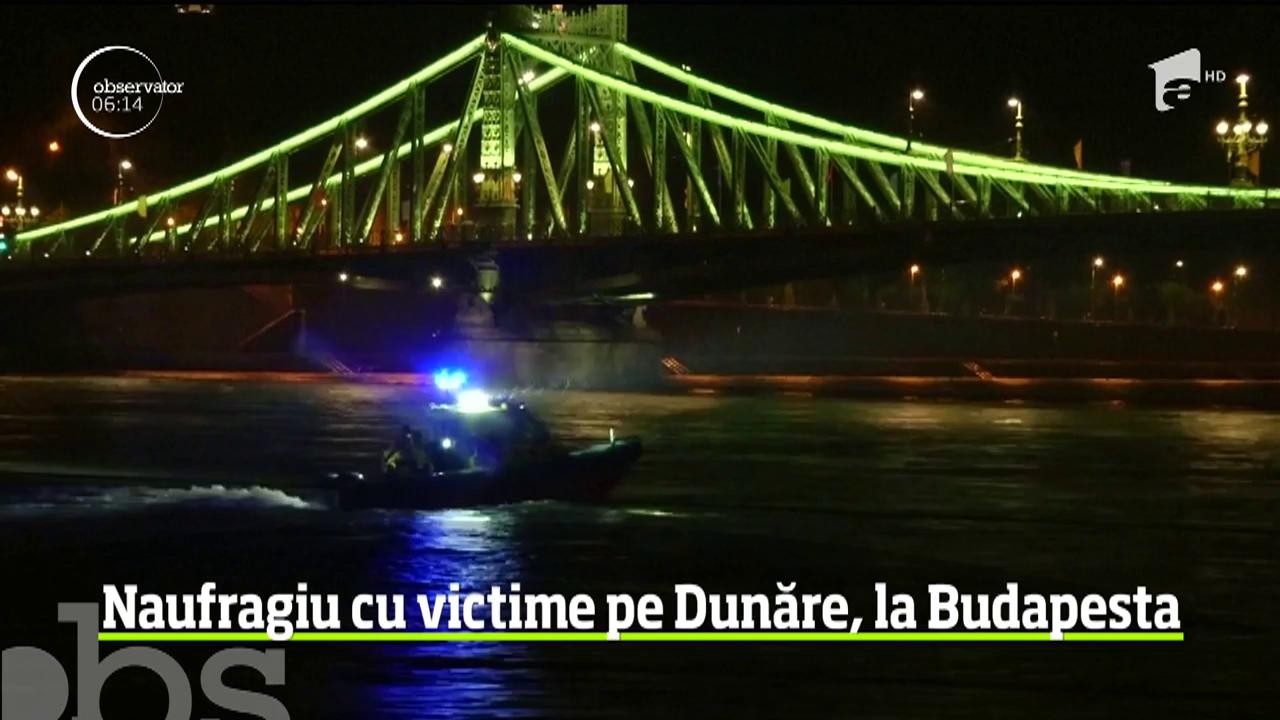 Cel puţin şapte oameni au murit, iar alţi 21 sunt dispăruţi după ce o navă turistică s-a scufundat &icirc;n Dunăre, chiar &icirc;n centrul Budapestei