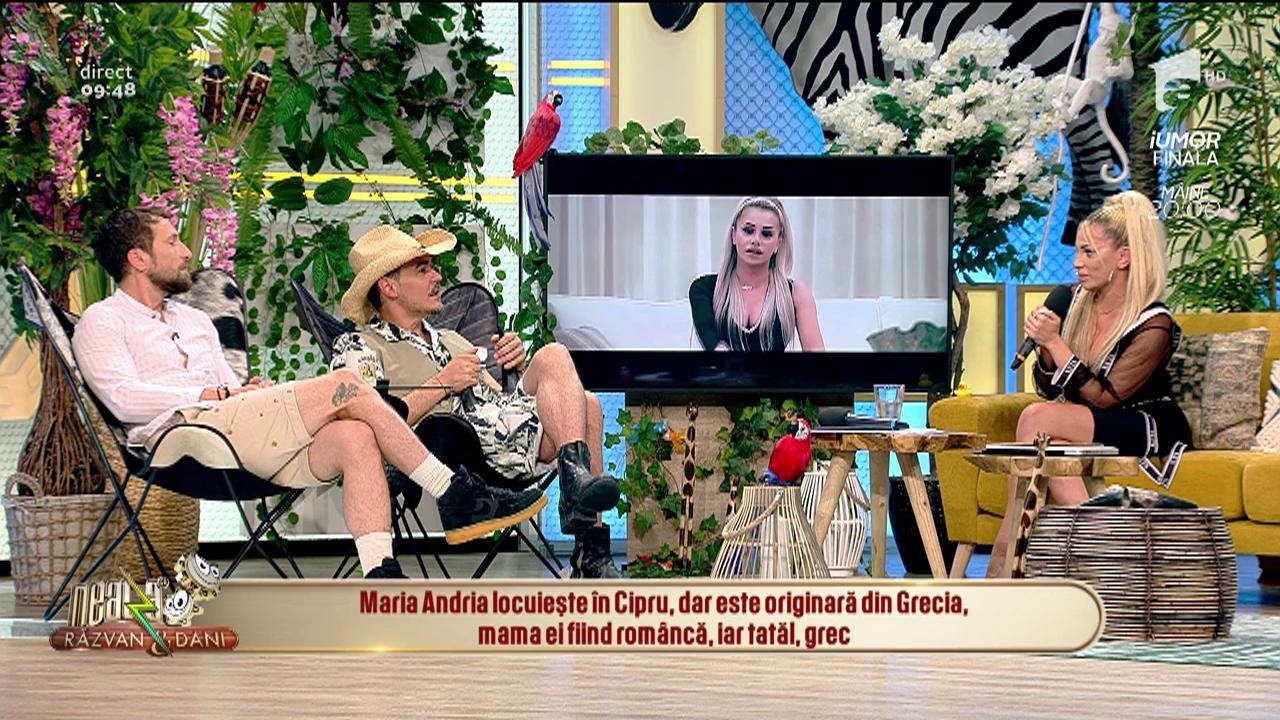 Maria Andria &icirc;i &icirc;nvaţă limba greacă pe Răzvan şi Dani! Răzvan Simion: "Greaca mea e cam ruginită"