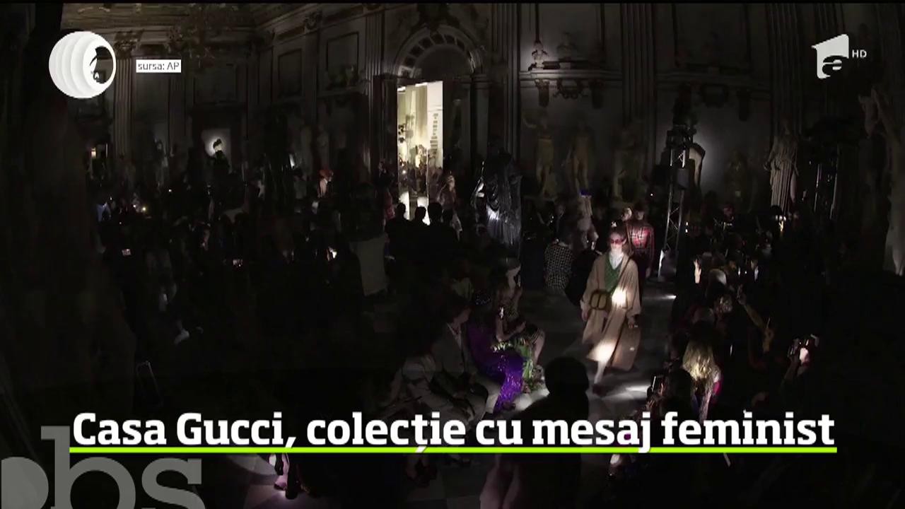 Noua colecţie Gucci a fost prezentată &icirc;ntr-un decor somptuos: Muzeul Capitoliului din Roma
