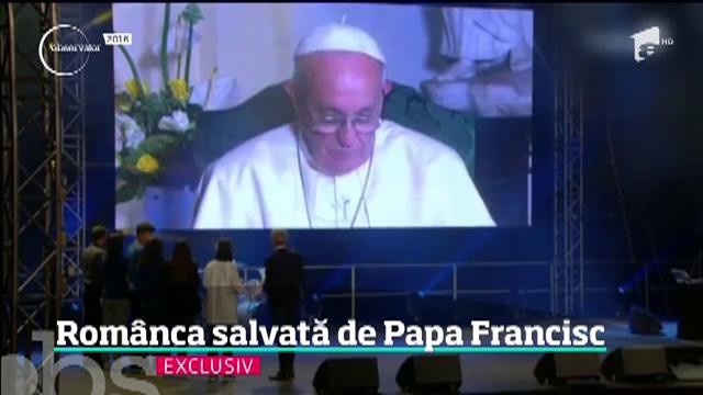 Andreea Dumitrescu, rom&acirc;nca salvată de Papa Francisc de la suicid