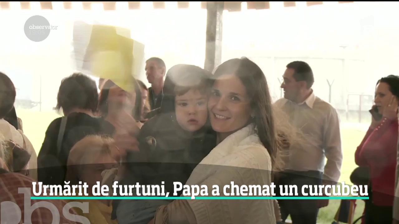 Un curcubeu a apărut pe cer la plecarea Papei Francisc din Rom&acirc;nia