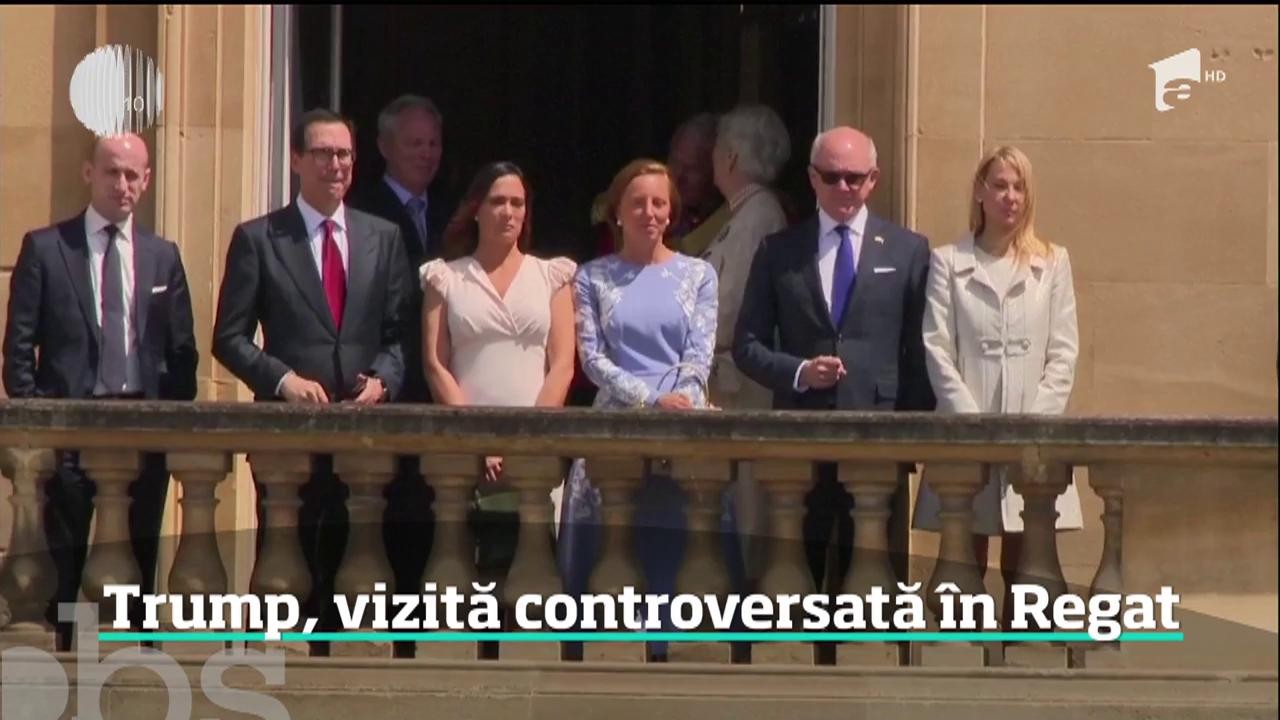 Vizită cu sc&acirc;ntei a lui Donald Trump &icirc;n Marea Britanie