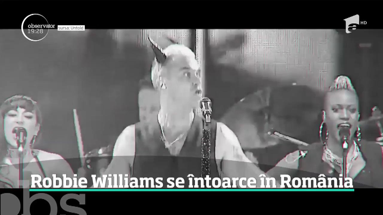 Robbie Williams se &icirc;ntoarce &icirc;n Rom&acirc;nia! Va concerta la festivalul Untold