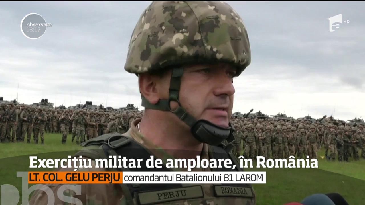 Pe poligonul de la Cincu, &icirc;n judeţul Braşov, se desfăşoară unul dintre cele mai importante exerciţii NATO.