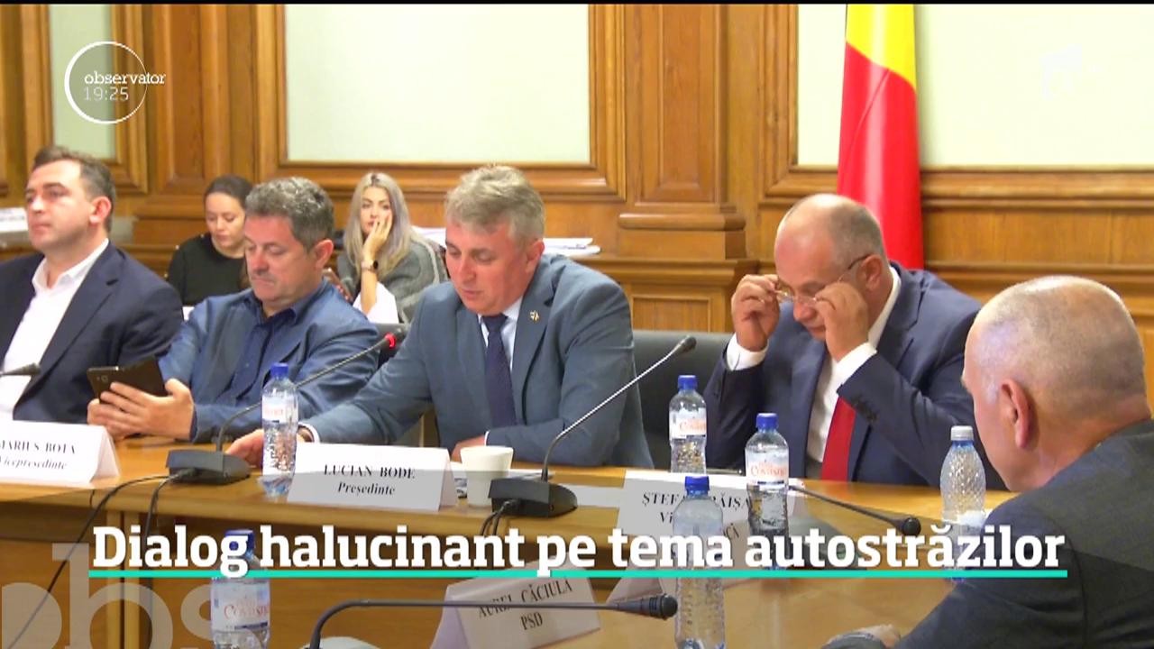 Dialog halucinant in Comisia Parlamentară &icirc;n care se decide viitorul autostrăzilor