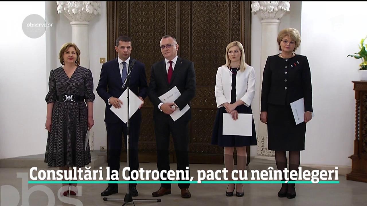 Consultări la Cotroceni, pact cu ne&icirc;nțelegeri