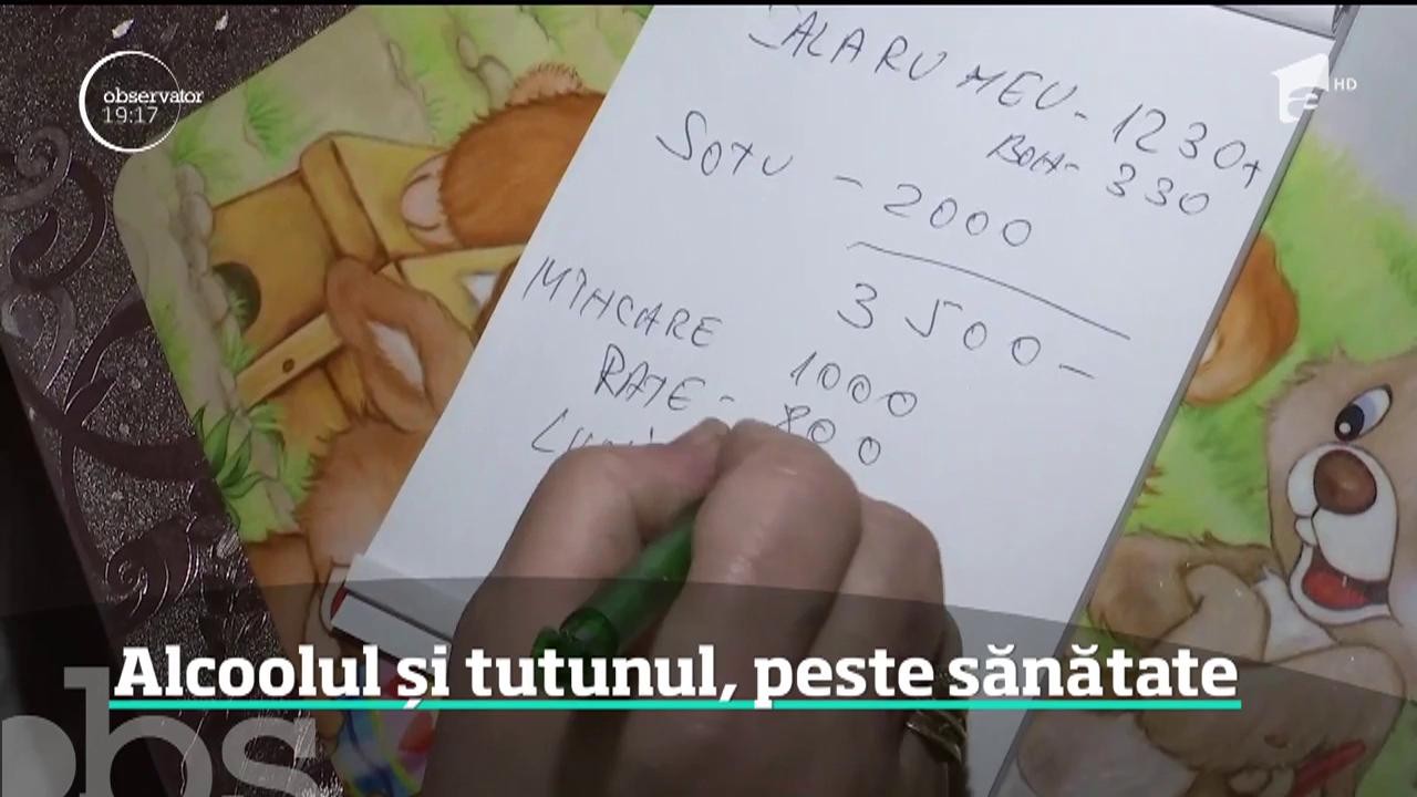 Rom&acirc;nii &icirc;şi dau o mare parte din venituri pe tutun şi alcool