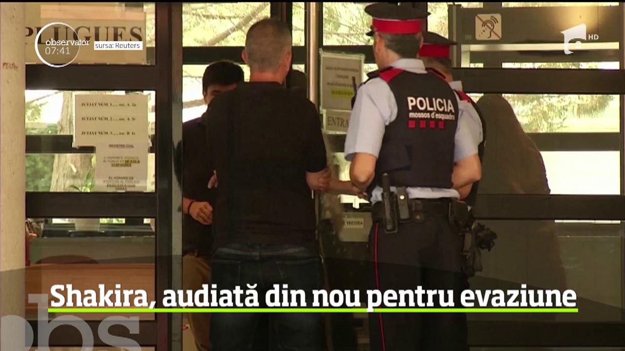 Shakira a fost din nou audiată de magistraţii spanioli, &icirc;n procesul penal de evaziune fiscală