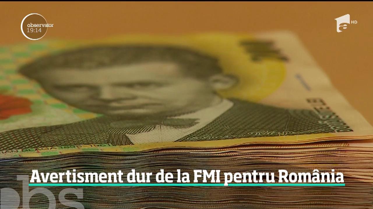 Rom&acirc;nia se &icirc;ndreaptă către criză! Anunţul-şoc vine chiar de la şeful FMI